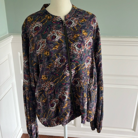 Free People cotton floral bomber - Picture 1 of 9